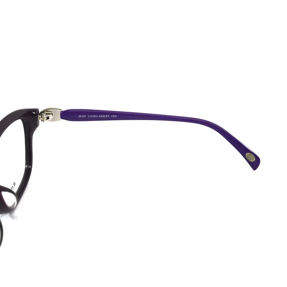 Laura Ashley Eyeglasses Frames Jean C4-FIG Purple Orange Gold Cat Eye 52-17-135